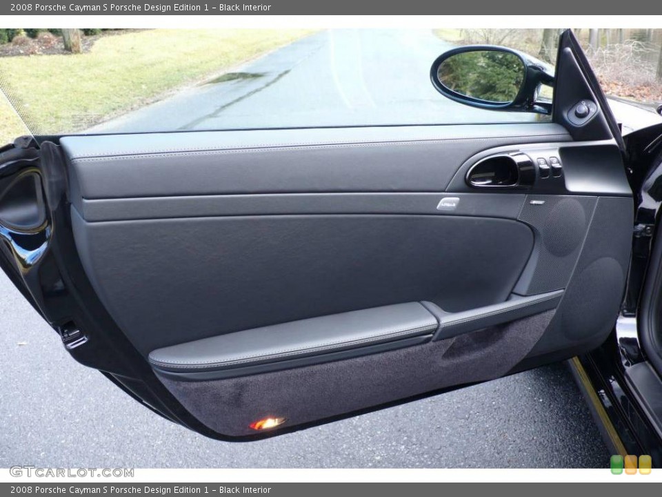 Black Interior Door Panel for the 2008 Porsche Cayman S Porsche Design Edition 1 #48454357