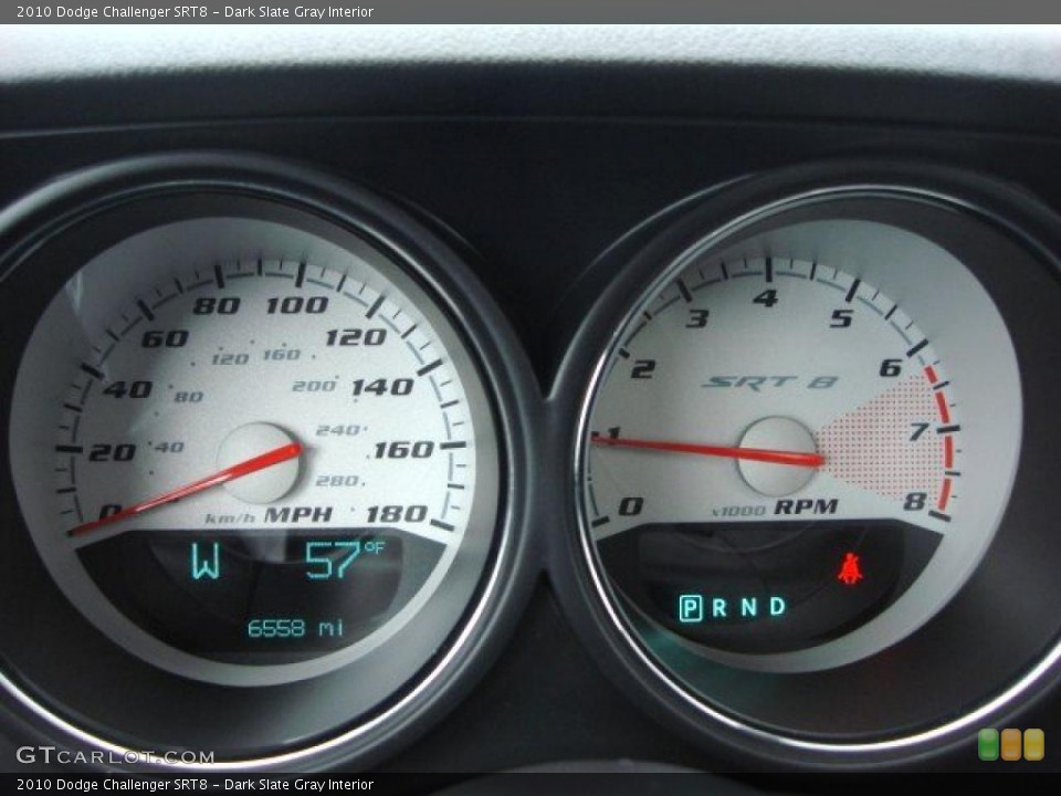 Dark Slate Gray Interior Gauges for the 2010 Dodge Challenger SRT8 #48454498