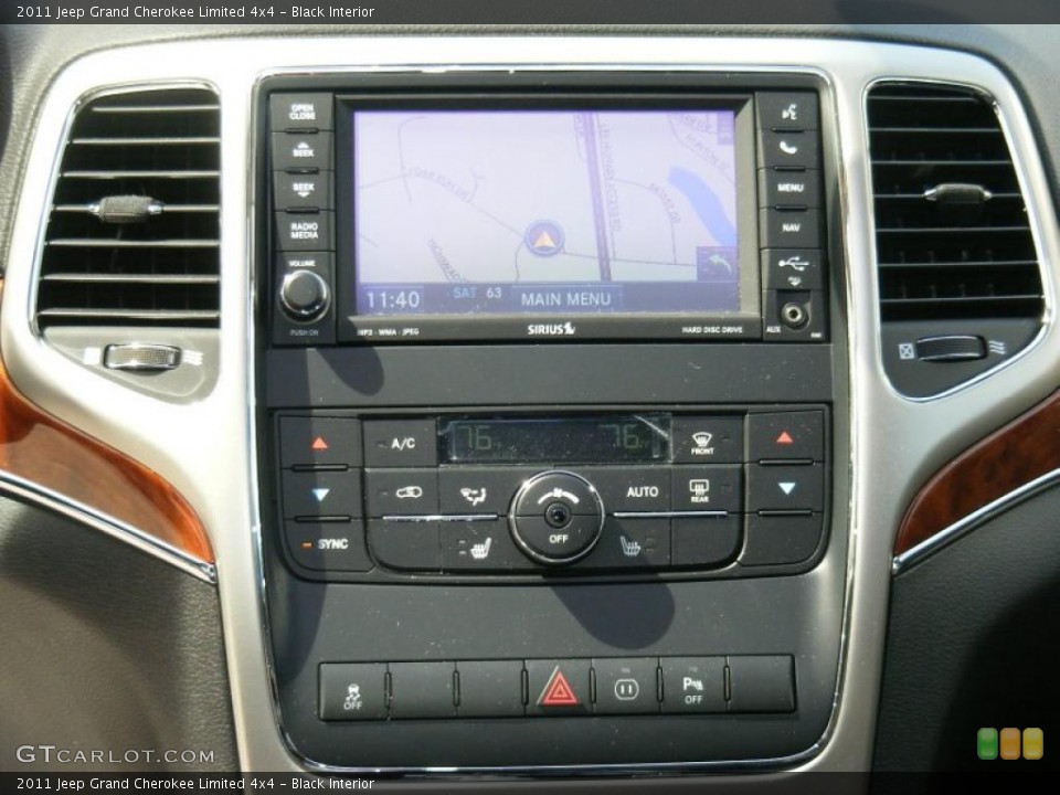 Black Interior Controls for the 2011 Jeep Grand Cherokee Limited 4x4 #48457679