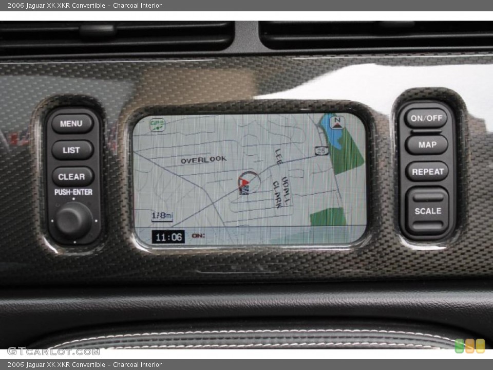 Charcoal Interior Navigation for the 2006 Jaguar XK XKR Convertible #48457696