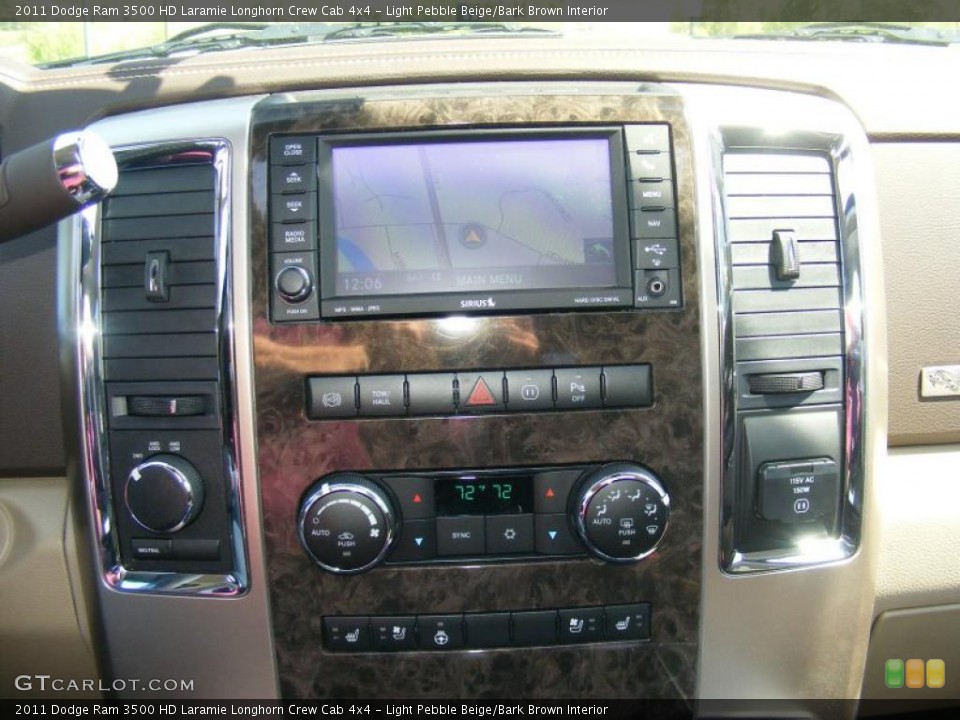 Light Pebble Beige/Bark Brown Interior Controls for the 2011 Dodge Ram 3500 HD Laramie Longhorn Crew Cab 4x4 #48458096