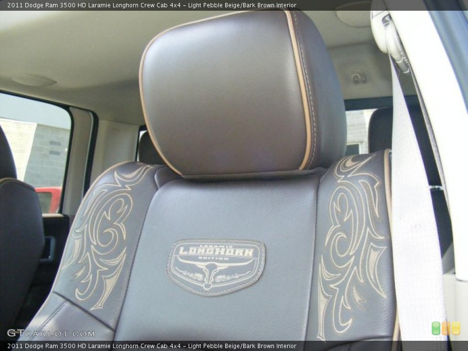 Light Pebble Beige/Bark Brown Interior Photo for the 2011 Dodge Ram 3500 HD Laramie Longhorn Crew Cab 4x4 #48458120