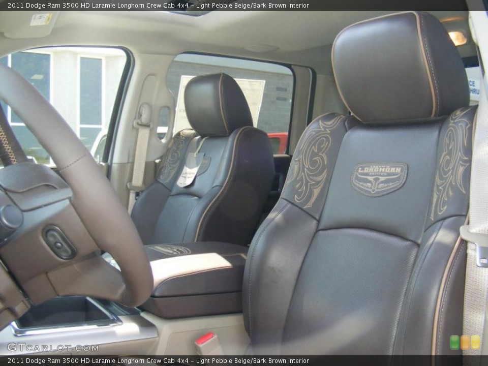 Light Pebble Beige/Bark Brown Interior Photo for the 2011 Dodge Ram 3500 HD Laramie Longhorn Crew Cab 4x4 #48458135