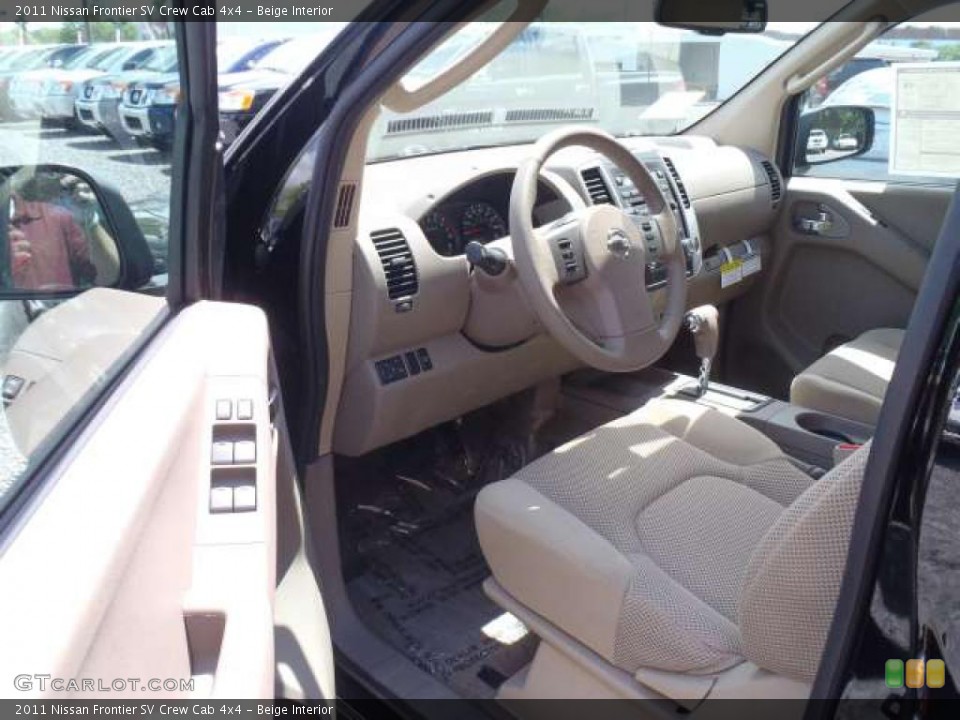 Beige Interior Photo for the 2011 Nissan Frontier SV Crew Cab 4x4 #48461604