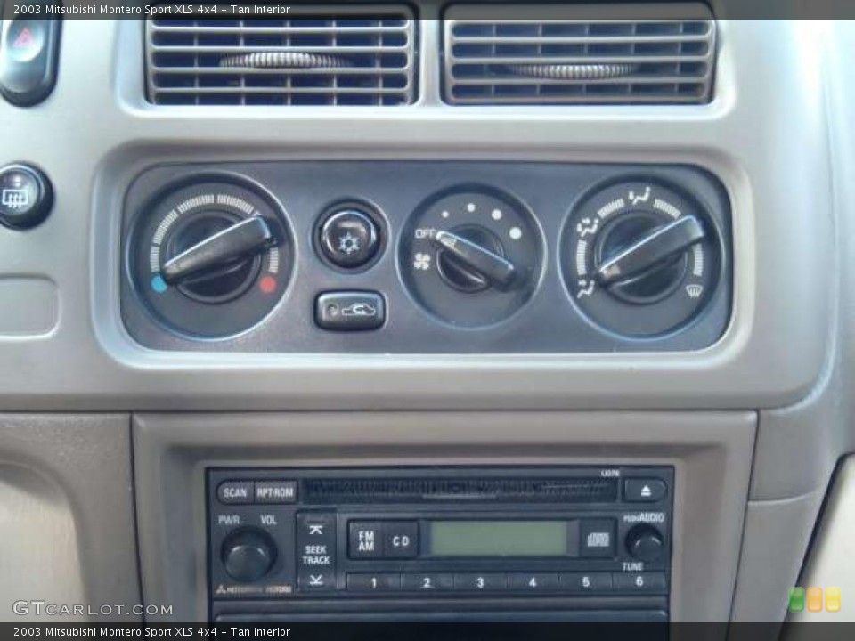 Tan Interior Controls for the 2003 Mitsubishi Montero Sport XLS 4x4 #48462192