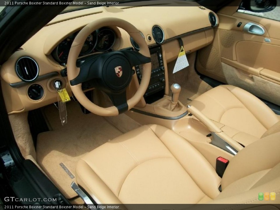 Sand Beige Interior Photo for the 2011 Porsche Boxster  #48462858