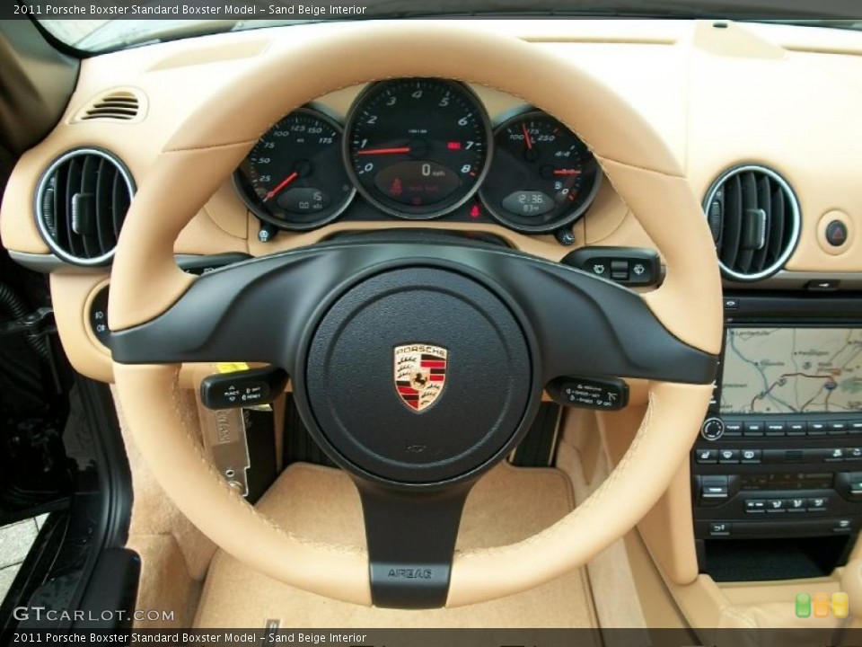 Sand Beige Interior Steering Wheel for the 2011 Porsche Boxster  #48462921