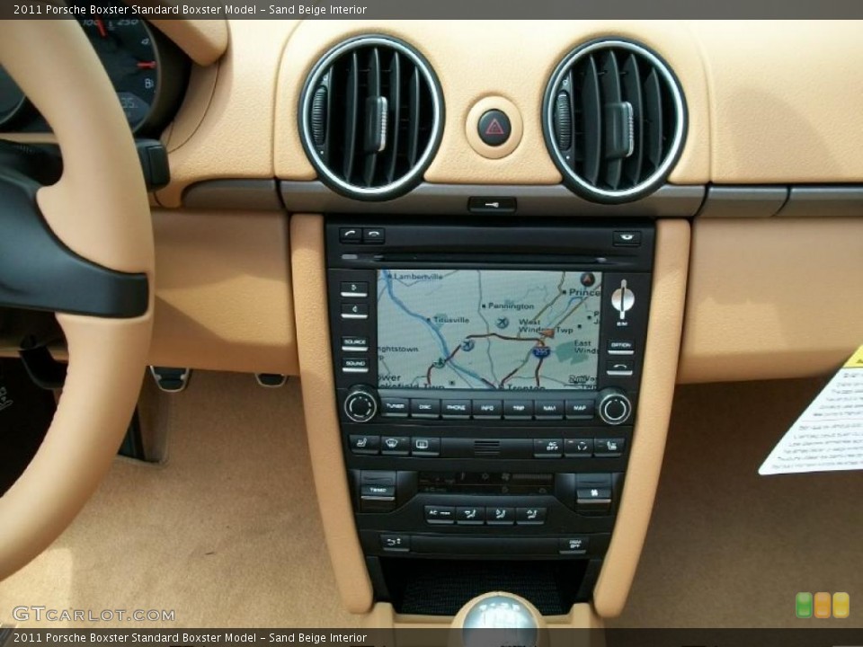 Sand Beige Interior Navigation for the 2011 Porsche Boxster  #48462981