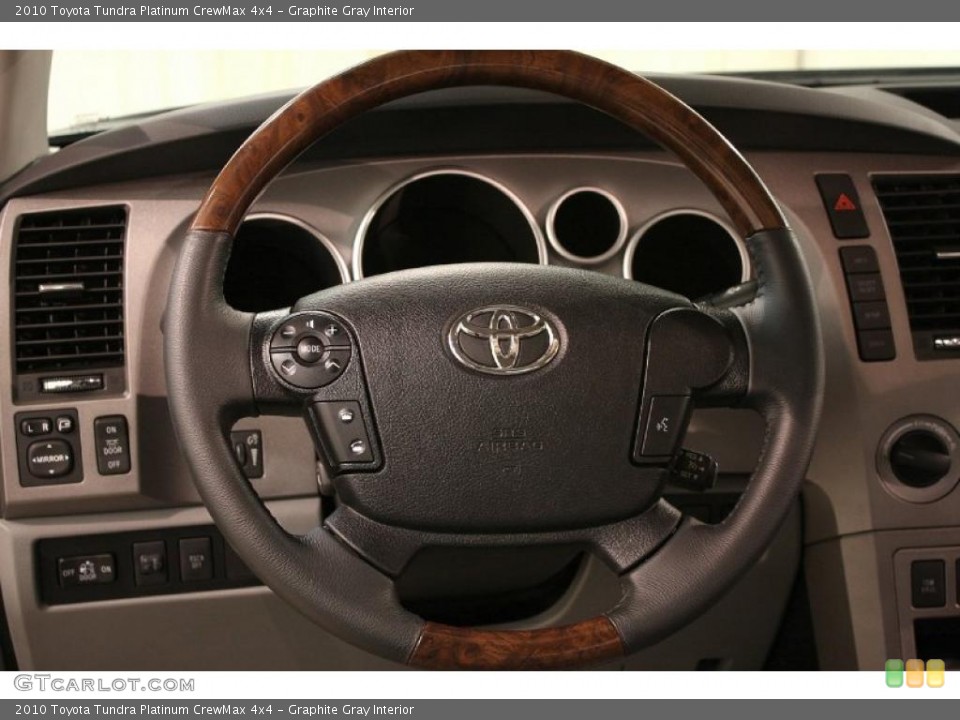 Graphite Gray Interior Steering Wheel for the 2010 Toyota Tundra Platinum CrewMax 4x4 #48464061