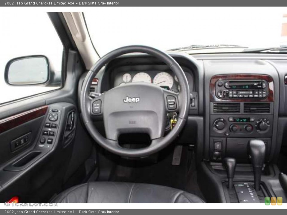 Dark Slate Gray Interior Dashboard for the 2002 Jeep Grand Cherokee Limited 4x4 #48464286