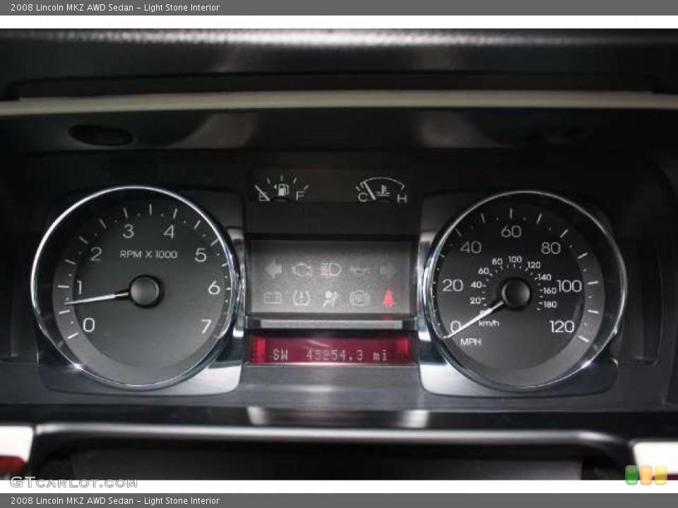 Light Stone Interior Gauges for the 2008 Lincoln MKZ AWD Sedan #48464568