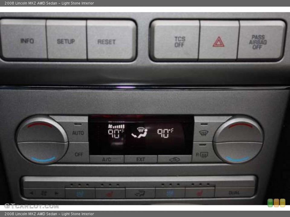 Light Stone Interior Controls for the 2008 Lincoln MKZ AWD Sedan #48464598