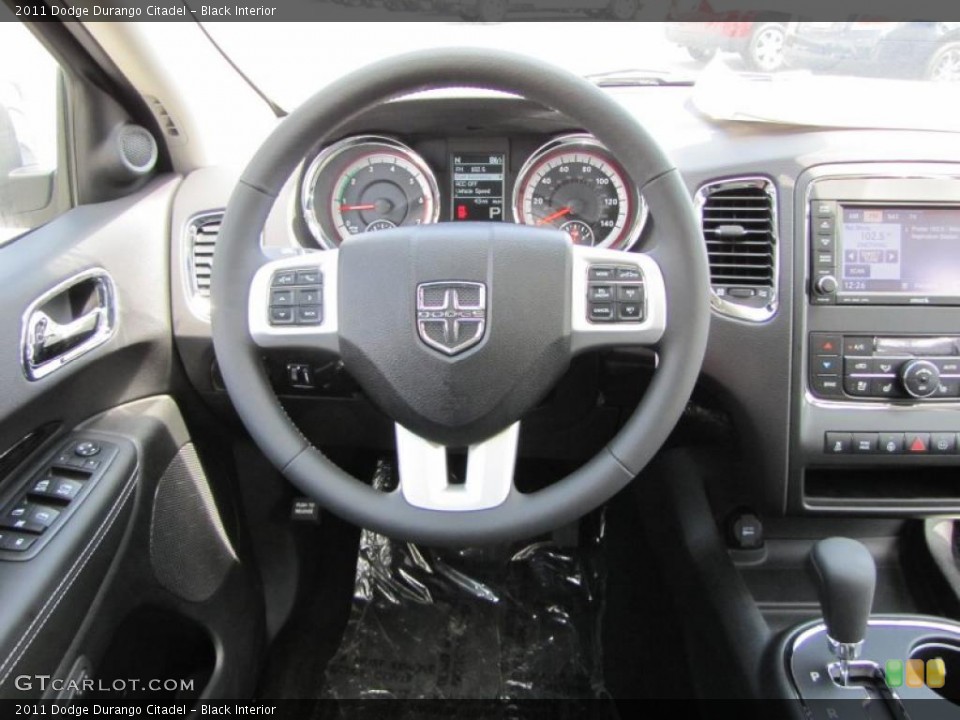 Black Interior Steering Wheel for the 2011 Dodge Durango Citadel #48465075