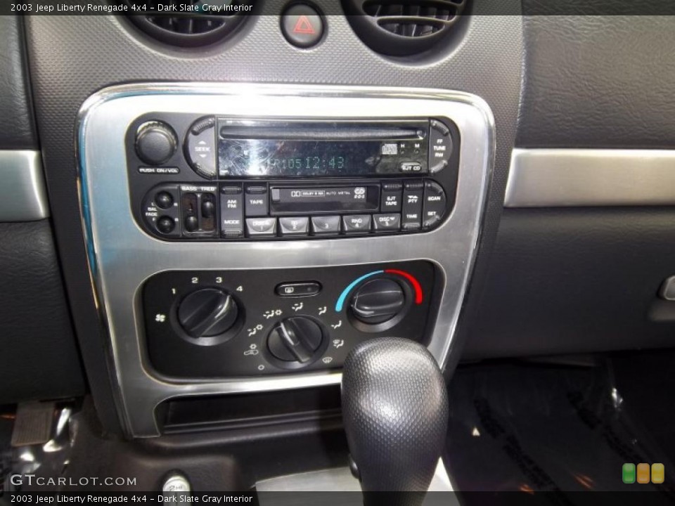 Dark Slate Gray Interior Controls for the 2003 Jeep Liberty Renegade 4x4 #48465672