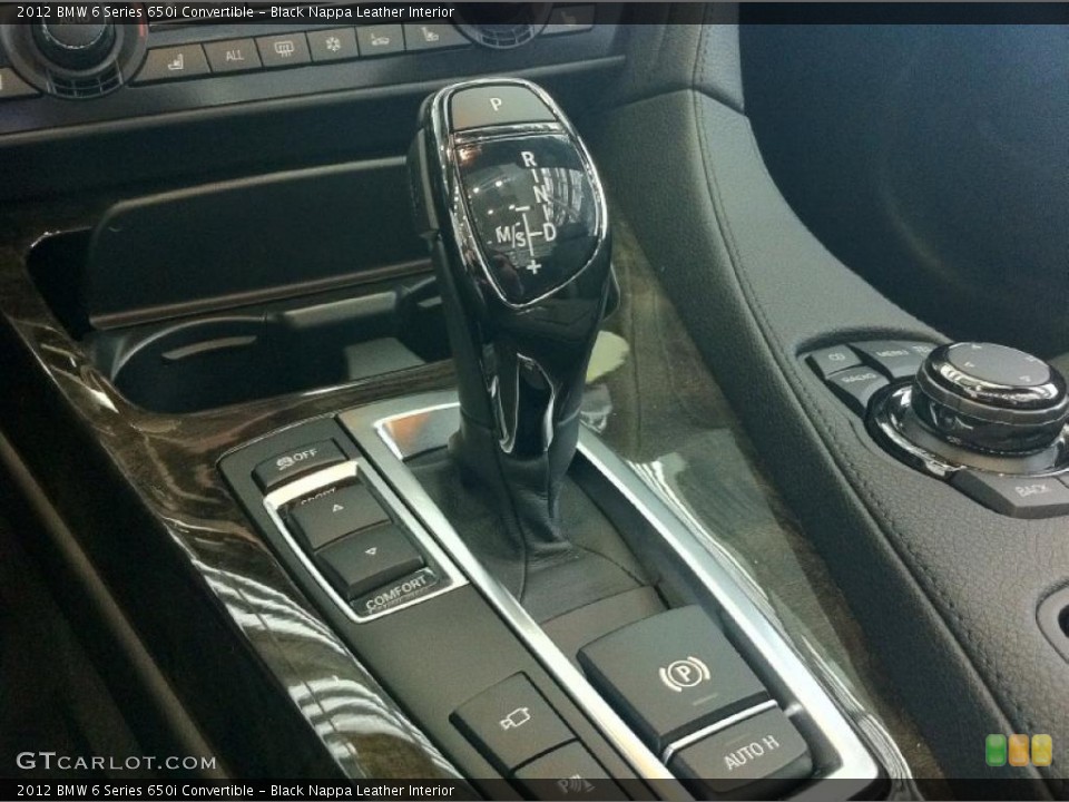 Black Nappa Leather Interior Transmission for the 2012 BMW 6 Series 650i Convertible #48466650