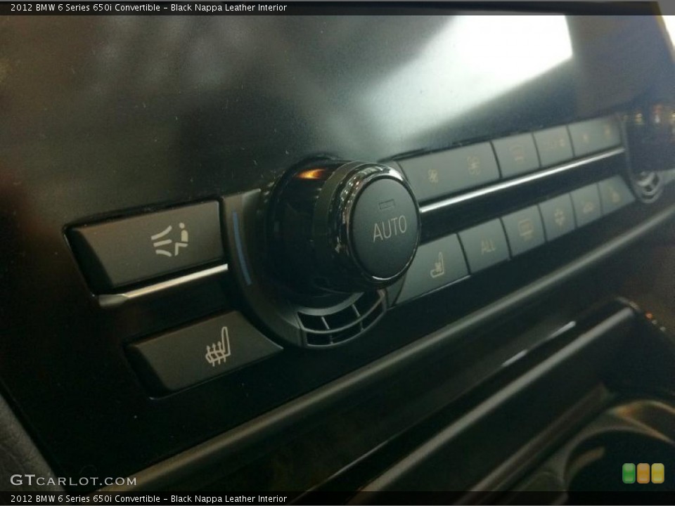 Black Nappa Leather Interior Controls for the 2012 BMW 6 Series 650i Convertible #48466665