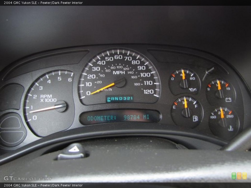 Pewter/Dark Pewter Interior Gauges for the 2004 GMC Yukon SLE #48467646