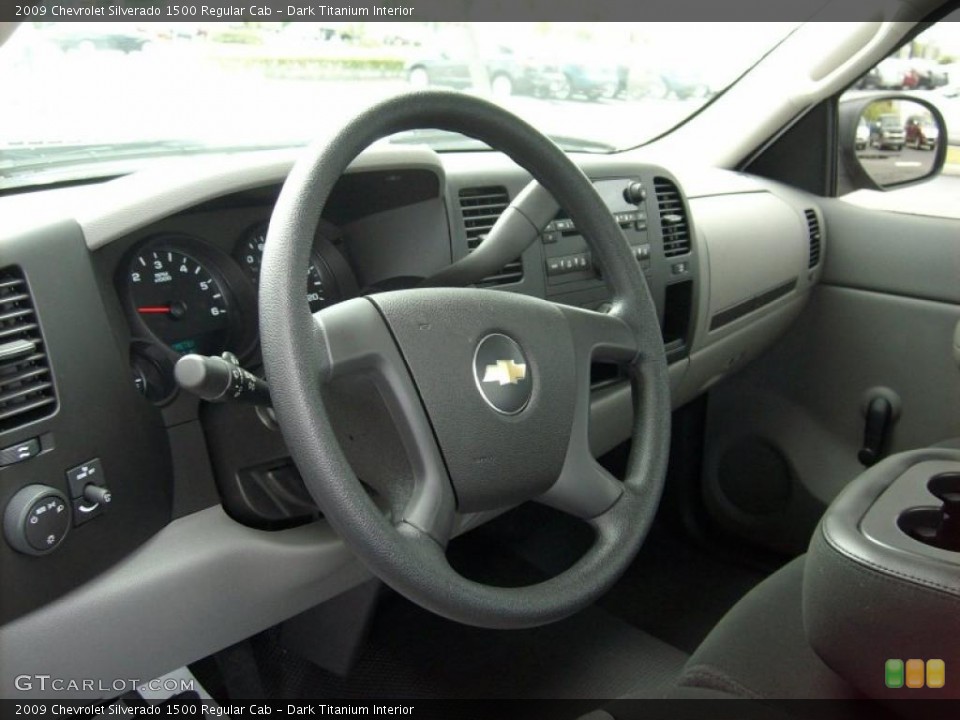 Dark Titanium Interior Steering Wheel for the 2009 Chevrolet Silverado 1500 Regular Cab #48468357
