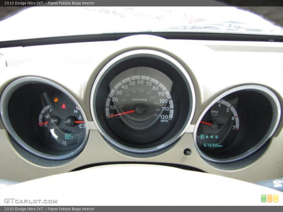 Pastel Pebble Beige Interior Gauges for the 2010 Dodge Nitro SXT #48468373