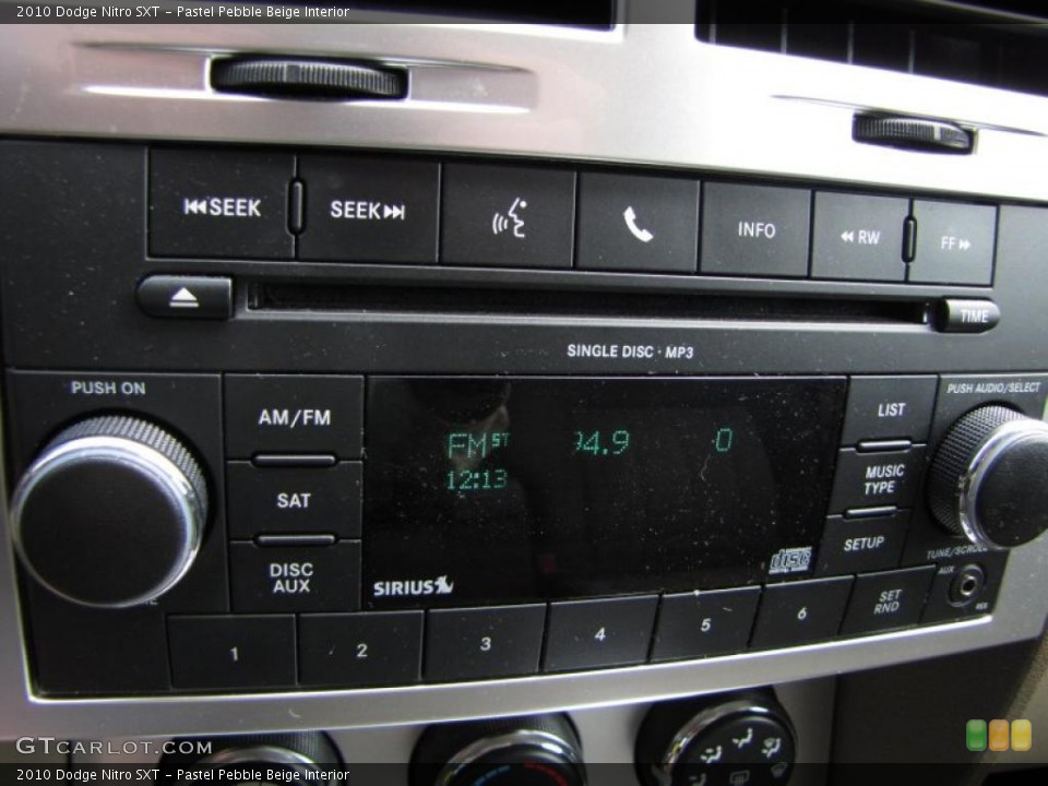 Pastel Pebble Beige Interior Controls for the 2010 Dodge Nitro SXT #48468393