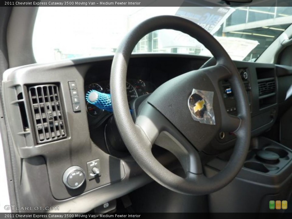 Medium Pewter Interior Steering Wheel for the 2011 Chevrolet Express Cutaway 3500 Moving Van #48468600