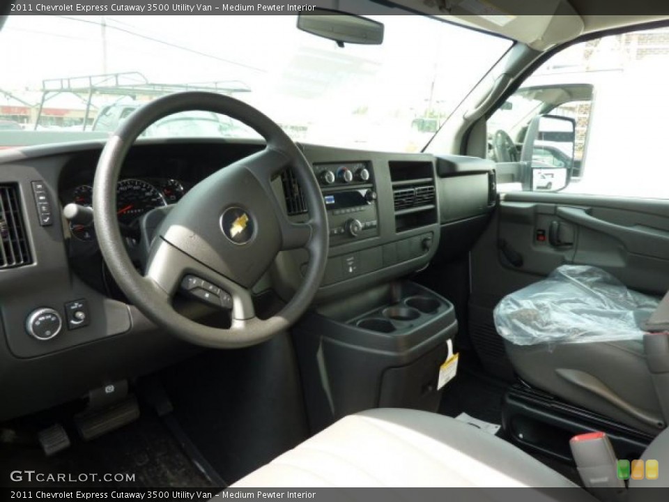 Medium Pewter Interior Dashboard for the 2011 Chevrolet Express Cutaway 3500 Utility Van #48468921