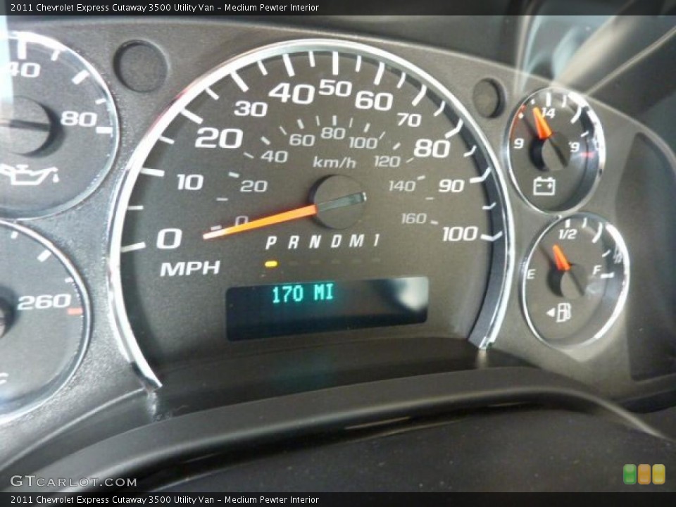 Medium Pewter Interior Gauges for the 2011 Chevrolet Express Cutaway 3500 Utility Van #48468981