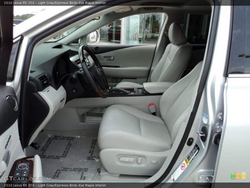 Light Gray/Espresso Birds-Eye Maple Interior Photo for the 2010 Lexus RX 350 #48470610