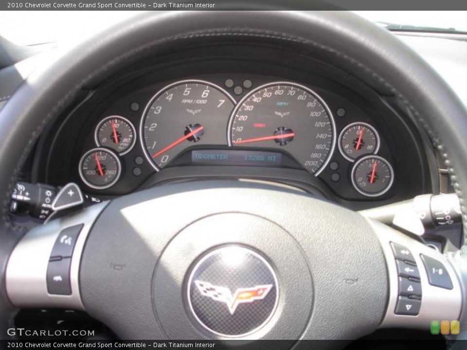Dark Titanium Interior Gauges for the 2010 Chevrolet Corvette Grand Sport Convertible #48470778