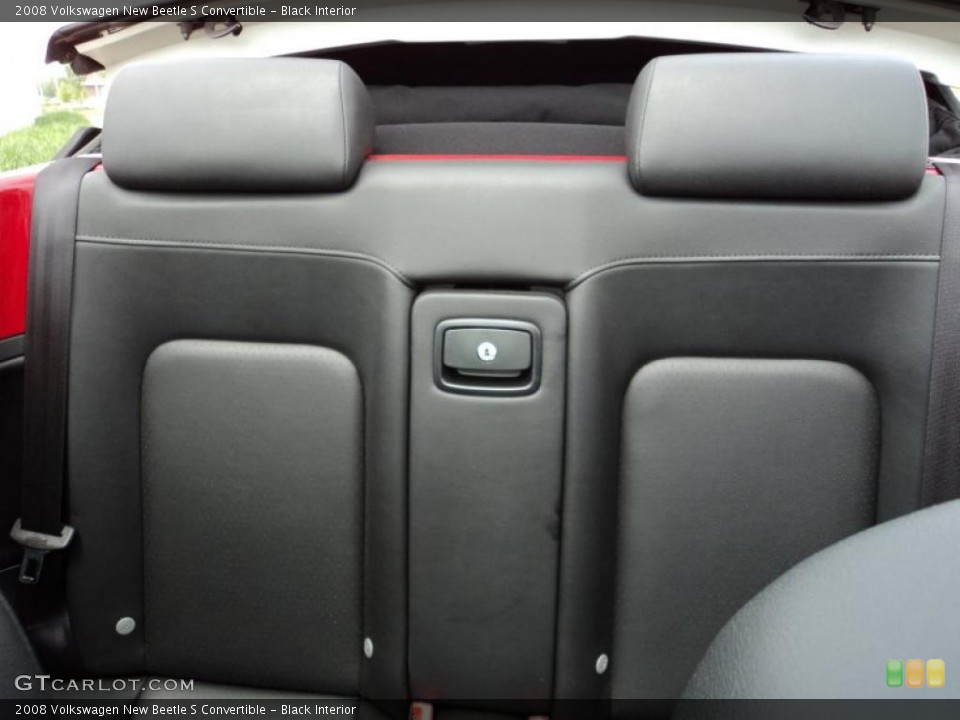 Black Interior Photo for the 2008 Volkswagen New Beetle S Convertible #48470823