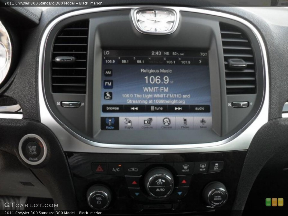 Black Interior Controls for the 2011 Chrysler 300  #48471270