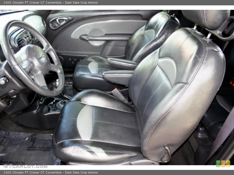 Dark Slate Gray Interior Photo for the 2005 Chrysler PT Cruiser GT Convertible #48472005