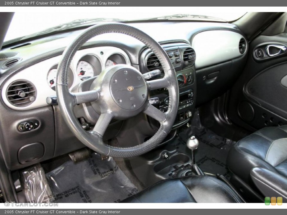 Dark Slate Gray Interior Dashboard for the 2005 Chrysler PT Cruiser GT Convertible #48472038