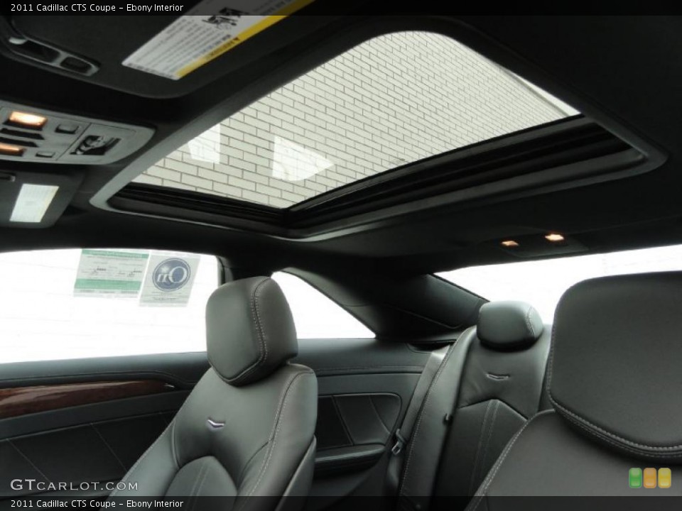 Ebony Interior Sunroof for the 2011 Cadillac CTS Coupe #48473007