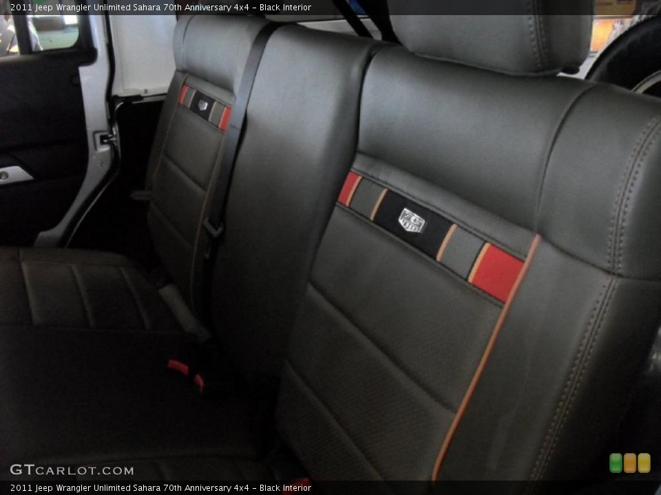 Black Interior Photo for the 2011 Jeep Wrangler Unlimited Sahara 70th Anniversary 4x4 #48473604