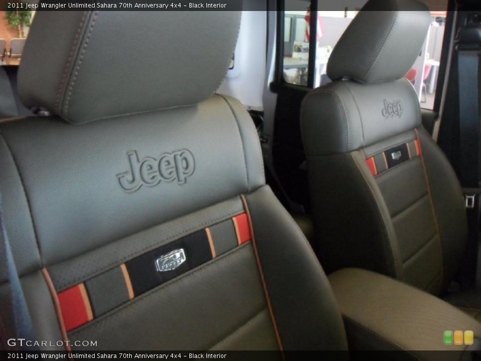 Black Interior Photo for the 2011 Jeep Wrangler Unlimited Sahara 70th Anniversary 4x4 #48473685