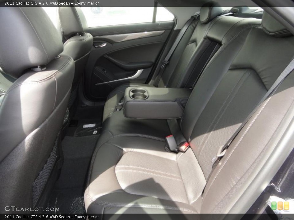 Ebony Interior Photo for the 2011 Cadillac CTS 4 3.6 AWD Sedan #48473970