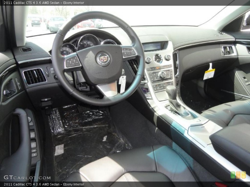 Ebony Interior Prime Interior for the 2011 Cadillac CTS 4 3.6 AWD Sedan #48473985