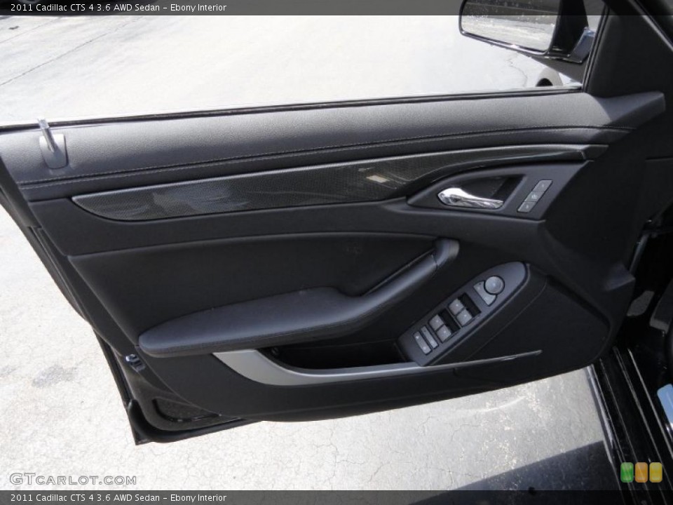 Ebony Interior Door Panel for the 2011 Cadillac CTS 4 3.6 AWD Sedan #48474090
