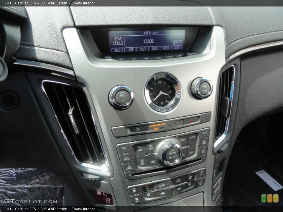 Ebony Interior Controls for the 2011 Cadillac CTS 4 3.6 AWD Sedan #48474135