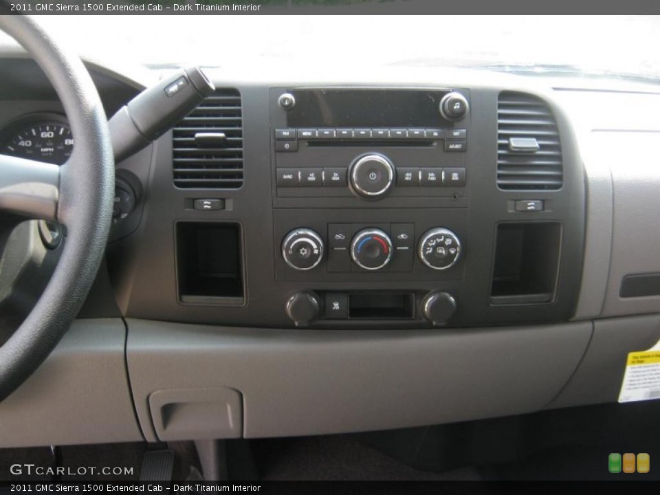 Dark Titanium Interior Controls for the 2011 GMC Sierra 1500 Extended Cab #48474177