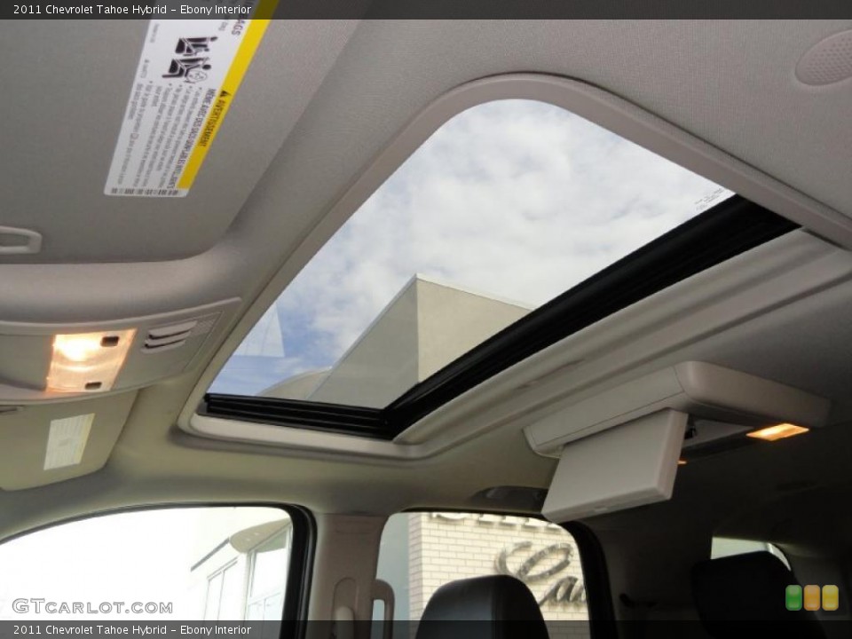 Ebony Interior Sunroof for the 2011 Chevrolet Tahoe Hybrid #48474459
