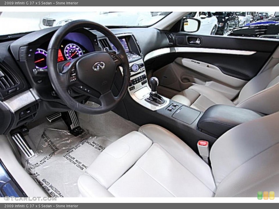 Stone Interior Dashboard for the 2009 Infiniti G 37 x S Sedan #48475983