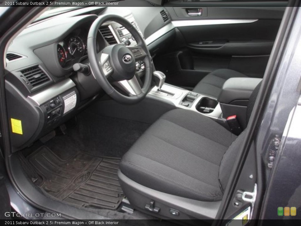 Off Black Interior Photo for the 2011 Subaru Outback 2.5i Premium Wagon #48476592