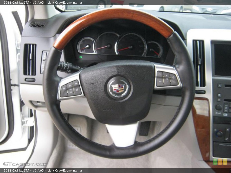 Light Gray/Ebony Interior Steering Wheel for the 2011 Cadillac STS 4 V6 AWD #48476601
