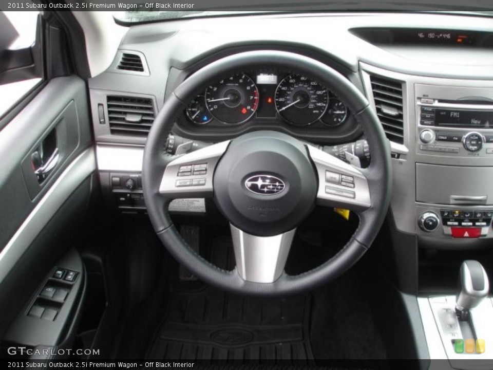 Off Black Interior Steering Wheel for the 2011 Subaru Outback 2.5i Premium Wagon #48476634