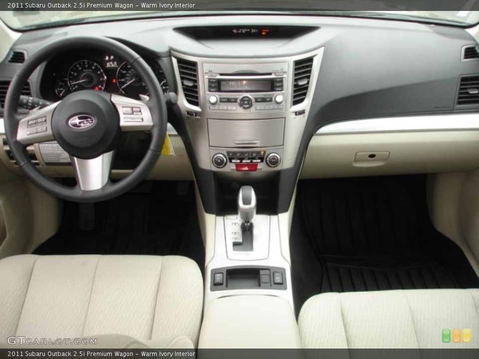 Warm Ivory Interior Dashboard for the 2011 Subaru Outback 2.5i Premium Wagon #48476838