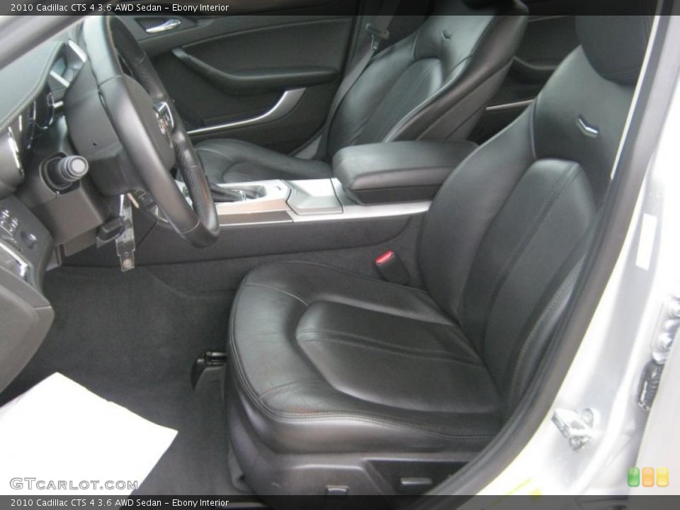 Ebony Interior Photo for the 2010 Cadillac CTS 4 3.6 AWD Sedan #48477039