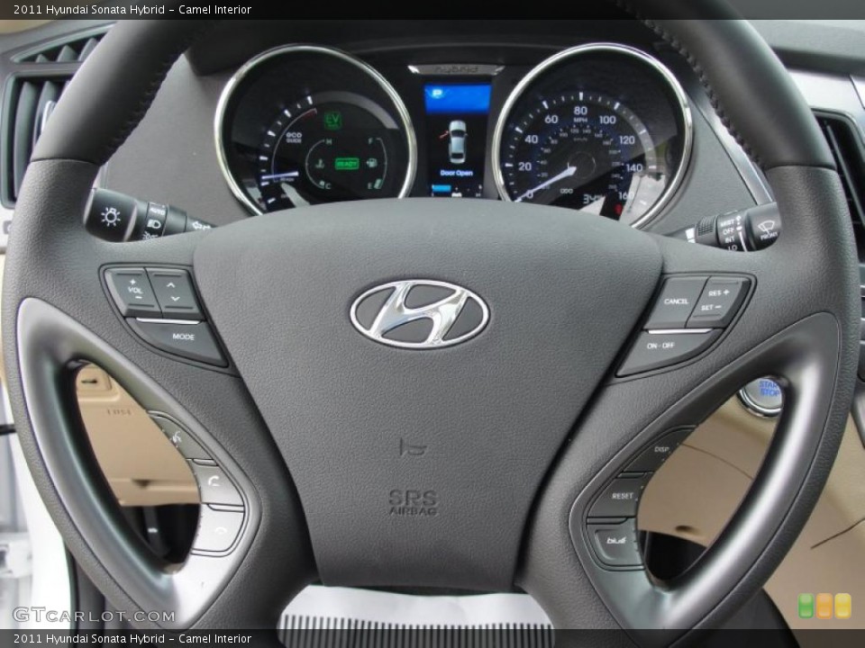Camel Interior Steering Wheel for the 2011 Hyundai Sonata Hybrid #48477546