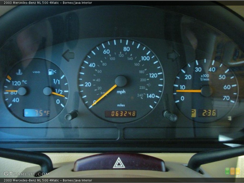 Borneo/Java Interior Gauges for the 2003 Mercedes-Benz ML 500 4Matic #48478254